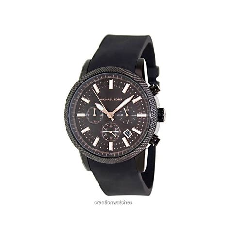 michael kors mk8317|Michael Kors Scout Chronograph Black Dial Black Silicone Men's .